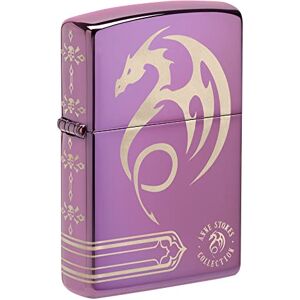 Zippo Sturmfeuerzeug Anne Stokes High Polish Purple Finish, Lasergravur Nachfüllbar Wiederverwendbar Windfestes Design Geschenkbox Made in USA Zippo Sturmfeuerzeug Anne Stokes High Polish Purple Finish, Lasergravur Nachfüllbar Wiederverwendbar Windfestes Design Geschenkbox Made in USA