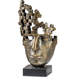 Casablanca modernes Design Casablanca Skulptur Male Mask, Deko Figur Bronze, Kunstharz Statue Wohnzimmer, Büro Dekoration H. 30 cm x B. 16 cm Moderne Skulpuren, Bürodekoration Casablanca modernes Design Casablanca Skulptur Male Mask, Deko Figur Bronze, Kunstharz Statue Wohnzimmer, Büro Dekoration H. 30 cm x B. 16 cm Moderne Skulpuren, Bürodekoration