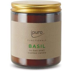 Ipuro FUNCTIONALS Basil Duftkerze Neutralisiert Küchengerüche mit Basilikum Minze & Tomatenblatt Duft Kerze mit Ätherisches Basilikum Öl für frische Raumluft Raumduftkerze Duftkerzen im Glas Ipuro FUNCTIONALS Basil Duftkerze Neutralisiert Küchengerüche mit Basilikum Minze & Tomatenblatt Duft Kerze mit Ätherisches Basilikum Öl für frische Raumluft Raumduftkerze Duftkerzen im Glas