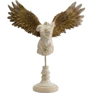 Kare Design Deko Figur Guardian Angel Female, Weiß/Gold, Handgefertigt, Unikat, Engel, Deko Objekt fürs Wohnzimmer, für Regal, Große Dekoration, 42x47x14 cm (H/B/T) Kare Design Deko Figur Guardian Angel Female, Weiß/Gold, Handgefertigt, Unikat, Engel, Deko Objekt fürs Wohnzimmer, für Regal, Große Dekoration, 42x47x14 cm (H/B/T)