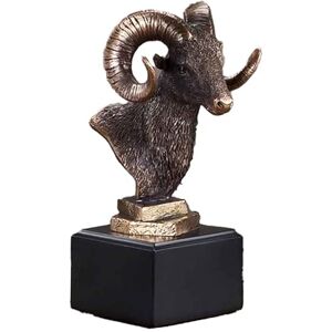 BullMarketGifts Widderkopf-Statue – Bronze-Finish, 10,2 cm breit x 20,3 cm hoch BullMarketGifts Widderkopf-Statue – Bronze-Finish, 10,2 cm breit x 20,3 cm hoch