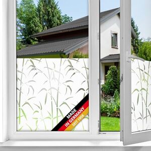 d-c-fix Fensterfolie Bamboo 90cm x 1,5 m statische Sichtschutzfolie mit modernem Muster für Glasflächen – selbsthaftend, blickdicht, dekorativ d-c-fix Fensterfolie Bamboo 90cm x 1,5 m statische Sichtschutzfolie mit modernem Muster für Glasflächen – selbsthaftend, blickdicht, dekorativ