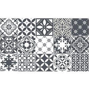Ambiance Sticker Wandsticker Küche – Wandtattoo – Zementfliesen selbstklebend – Wandsticker Azulejos – Fliesenaufkleber für Badezimmer, 15 x 15 cm – 15 Stück – 15 Stück Ambiance Sticker Wandsticker Küche – Wandtattoo – Zementfliesen selbstklebend – Wandsticker Azulejos – Fliesenaufkleber für Badezimmer, 15 x 15 cm – 15 Stück – 15 Stück
