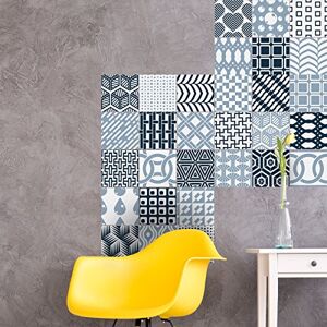 Ambiance Sticker Selbstklebende Wandfliesen für Küche und Bad Helsingborg 9 Stück Aufkleber 10 x 10 cm Ambiance Sticker Selbstklebende Wandfliesen für Küche und Bad Helsingborg 9 Stück Aufkleber 10 x 10 cm