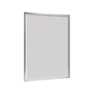 Head West 24 x 30 Classic Chrome 1 in. Wide Metal Frame Wall Mirror Spiegel Head West 24 x 30 Classic Chrome 1 in. Wide Metal Frame Wall Mirror Spiegel