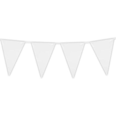 BF Souvenirs weiße Wimpelkette 10m aus Kunststoff – Große Wimpel 20x30 cm – Wetterfeste Girlande für Indoor & Outdoor – Reißfest & Wiederverwendbar – Party Deko für Geburtstag, Hochzeit & Gartenparty (Weiß) BF Souvenirs weiße Wimpelkette 10m aus Kunststoff – Große Wimpel 20x30 cm – Wetterfeste Girlande für Indoor & Outdoor – Reißfest & Wiederverwendbar – Party Deko für Geburtstag, Hochzeit & Gartenparty (Weiß)