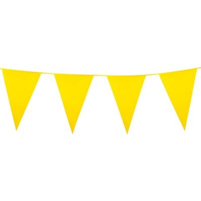 BF Souvenirs gelbe Wimpelkette 10m aus Kunststoff – Große Wimpel 20x30 cm – Wetterfeste Girlande für Indoor & Outdoor – Reißfest & Wiederverwendbar – Party Deko für Geburtstag, Hochzeit & Gartenparty (Gelb) BF Souvenirs gelbe Wimpelkette 10m aus Kunststoff – Große Wimpel 20x30 cm – Wetterfeste Girlande für Indoor & Outdoor – Reißfest & Wiederverwendbar – Party Deko für Geburtstag, Hochzeit & Gartenparty (Gelb)