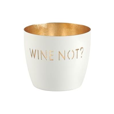 Gift Company Windlicht Madras Wine not? Eisen Höhe 8,5 cm weiß Gold Gift Company Windlicht Madras Wine not? Eisen Höhe 8,5 cm weiß Gold