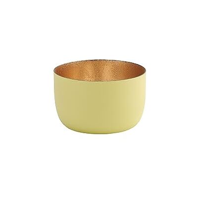 Gift Company Windlicht Madras S, Teelichthalter, Kerzenhalter, Eisen, Pastellgelb, 5 cm, 1092503080 Gift Company Windlicht Madras S, Teelichthalter, Kerzenhalter, Eisen, Pastellgelb, 5 cm, 1092503080