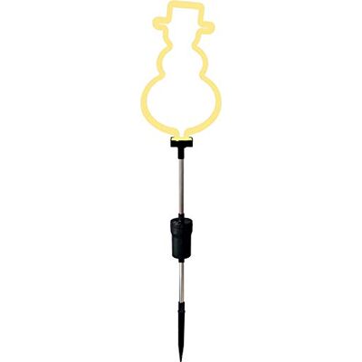 Bonetti Winterliche Neon-Gartenstecker Silhouette, 70cm, batteriebetrieben, optionaler Timer, Weihnachtsdeko für den Garten, Balkon, Blumenkübel, Terrasse, Eingangsbereich (1x Schneemann, warmweiß) Bonetti Winterliche Neon-Gartenstecker Silhouette, 70cm, batteriebetrieben, optionaler Timer, Weihnachtsdeko für den Garten, Balkon, Blumenkübel, Terrasse, Eingangsbereich (1x Schneemann, warmweiß)