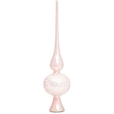 SIKORA SP6 Highlights Christbaumspitze aus Glas mit Glitzer Verzierung 2 Größen, Farbe:Rosa, Größe:H ca. 33 cm (für Bäume von ca. 170 bis 240 cm) SIKORA SP6 Highlights Christbaumspitze aus Glas mit Glitzer Verzierung 2 Größen, Farbe:Rosa, Größe:H ca. 33 cm (für Bäume von ca. 170 bis 240 cm)
