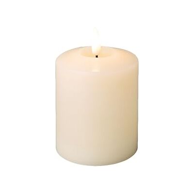 Lumineo LED Kerze mit Timerfunktion 7,5x11,5cm Wachs flackernde Flamme Effekt Echtwachskerze batteriebetrieben Wachskerze Stumpenkerze Creme Warmweiß Lumineo LED Kerze mit Timerfunktion 7,5x11,5cm Wachs flackernde Flamme Effekt Echtwachskerze batteriebetrieben Wachskerze Stumpenkerze Creme Warmweiß
