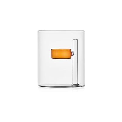 Ichendorf Milano Teelicht 1 Kerze, Bernstein, Kollektion Iris, H12 cm, Borosilikatglas, handgefertigt Ichendorf Milano Teelicht 1 Kerze, Bernstein, Kollektion Iris, H12 cm, Borosilikatglas, handgefertigt