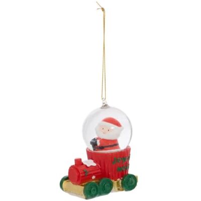 FEERIC LIGHTS & CHRISTMAS Tannenbaum-anhänger „schneekugel mit weihnachtsmann“ aus kunstharz, Durchmesser 8 cm FEERIC LIGHTS & CHRISTMAS Tannenbaum-anhänger „schneekugel mit weihnachtsmann“ aus kunstharz, Durchmesser 8 cm