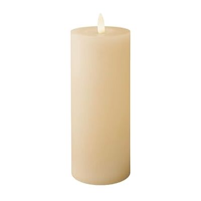 Lumineo LED Kerze mit Timerfunktion 7x19cm Wachs flackernde Flamme Effekt Echtwachskerze batteriebetrieben Wachskerze Stumpenkerze Rustik Creme Warmweiß Lumineo LED Kerze mit Timerfunktion 7x19cm Wachs flackernde Flamme Effekt Echtwachskerze batteriebetrieben Wachskerze Stumpenkerze Rustik Creme Warmweiß