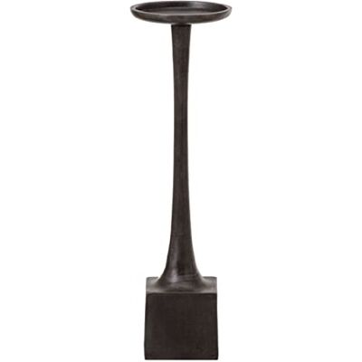 BigBuy Home Teelichthalter 12 x 12 x 41,5 cm grau Aluminium BigBuy Home Teelichthalter 12 x 12 x 41,5 cm grau Aluminium