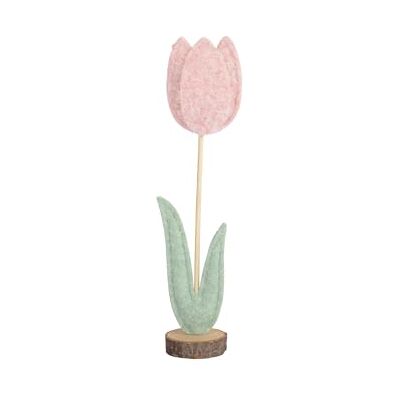 Decoris Dekoblume Tulpe 8x35cm mit Holzsockel Frühlingsdeko & Osterdeko zum Stellen Kunstblume/Dekofigur – Rosa Mintgrün Decoris Dekoblume Tulpe 8x35cm mit Holzsockel Frühlingsdeko & Osterdeko zum Stellen Kunstblume/Dekofigur – Rosa Mintgrün