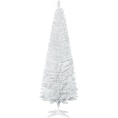 HOMCOM Künstlicher Weihnachtsbaum 180 cm mit 390 Spitzen für Drinnen Weiß Tannenbaum Künstlich, Christbaum, Weihnachtsdeko HOMCOM Künstlicher Weihnachtsbaum 180 cm mit 390 Spitzen für Drinnen Weiß Tannenbaum Künstlich, Christbaum, Weihnachtsdeko