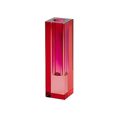 Gift Company Vase Sari, Dekovase, Blumenvase, Kristallglas, Rot, Lila, 14 cm, 1097103003 Gift Company Vase Sari, Dekovase, Blumenvase, Kristallglas, Rot, Lila, 14 cm, 1097103003