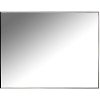 DRW Wandspiegel, rechteckig, aus MDF-Holz, Mattschwarz, 90 x 4 x 70 cm DRW Wandspiegel, rechteckig, aus MDF-Holz, Mattschwarz, 90 x 4 x 70 cm