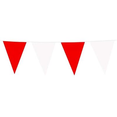 BF Souvenirs Rot Weiße Wimpelkette 10m aus Kunststoff – Große Wimpel 20x30 cm – Wetterfeste Girlande für Indoor & Outdoor – Reißfest & Wiederverwendbar – Party Deko für Geburtstag, Hochzeit & Gartenparty BF Souvenirs Rot Weiße Wimpelkette 10m aus Kunststoff – Große Wimpel 20x30 cm – Wetterfeste Girlande für Indoor & Outdoor – Reißfest & Wiederverwendbar – Party Deko für Geburtstag, Hochzeit & Gartenparty
