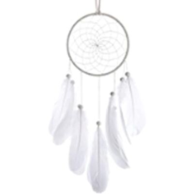 Lerkely HDDH Traumfänger, Traumfänger, Federn, handgefertigt, Ornament, Boho, Traumfänger, für Schlafzimmer, Haus, Dekoration, Wandbehang, beweglich, dekorativ, Mädchen, Kinder, Geschenk (weiß) Lerkely HDDH Traumfänger, Traumfänger, Federn, handgefertigt, Ornament, Boho, Traumfänger, für Schlafzimmer, Haus, Dekoration, Wandbehang, beweglich, dekorativ, Mädchen, Kinder, Geschenk (weiß)