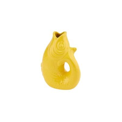 Gift Company Vase Monsieur Carafon XS, Dekovase in Fisch-Form, Steingut, Tuscan Sun, 13 cm, 1087402010 Gift Company Vase Monsieur Carafon XS, Dekovase in Fisch-Form, Steingut, Tuscan Sun, 13 cm, 1087402010