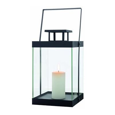 blomus -FINCA- Laterne M aus pulverbeschichtetem Metall, Windlicht, exklusive Optik, modernes Wohnaccessoire, stimmungsvolle Atmosphäre, Indoor-Nutzung (H / B / T: 36,5 x 21 x 21 cm, Schwarz, 63687) blomus -FINCA- Laterne M aus pulverbeschichtetem Metall, Windlicht, exklusive Optik, modernes Wohnaccessoire, stimmungsvolle Atmosphäre, Indoor-Nutzung (H / B / T: 36,5 x 21 x 21 cm, Schwarz, 63687)