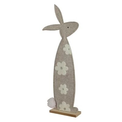 Decoris Dekofigur Hase 53cm Filz mit weißem Blumenmotiv Dekohase für Ostern Frühling Osterhase als Osterdeko Osterschmuck Osterfiguren Ostergeschenk Frühlingsdeko Tischdeko Beige Decoris Dekofigur Hase 53cm Filz mit weißem Blumenmotiv Dekohase für Ostern Frühling Osterhase als Osterdeko Osterschmuck Osterfiguren Ostergeschenk Frühlingsdeko Tischdeko Beige