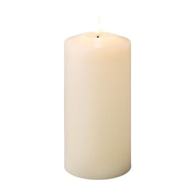 Lumineo LED Kerze 7,5x17,5cm mit Timer Wachs Creme/Warmweiß Timerfunktion 7,5x17,5cm Wachs flackernde Flamme Effekt Echtwachskerze batteriebetrieben Wachskerze Stumpenkerze Lumineo LED Kerze 7,5x17,5cm mit Timer Wachs Creme/Warmweiß Timerfunktion 7,5x17,5cm Wachs flackernde Flamme Effekt Echtwachskerze batteriebetrieben Wachskerze Stumpenkerze