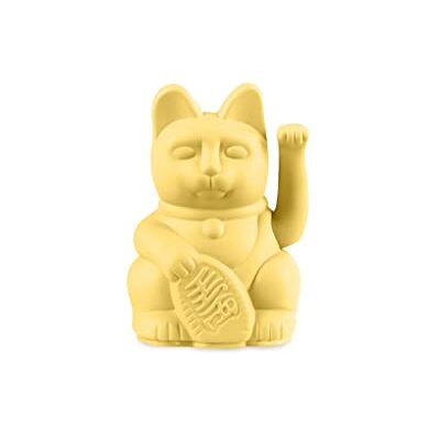 DONKEY Lucky Cat Mini Yellow Japanische Glücksbringer Winkekatze in Gelb, 9,8 cm hoch DONKEY Lucky Cat Mini Yellow Japanische Glücksbringer Winkekatze in Gelb, 9,8 cm hoch