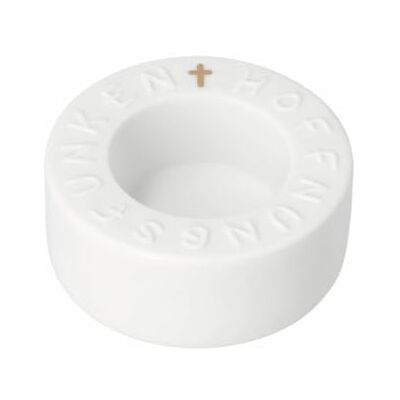 Räder Glaubensfreude Teelichthalter Hoffnungsfunken aus Porzellan – Windlicht mit goldenem Kreuz & Relief-Schriftzug – Christliches Geschenk zu Taufe, Kommunion & Trost Räder Glaubensfreude Teelichthalter Hoffnungsfunken aus Porzellan – Windlicht mit goldenem Kreuz & Relief-Schriftzug – Christliches Geschenk zu Taufe, Kommunion & Trost