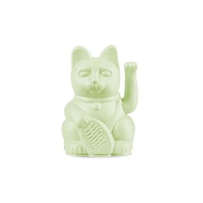 DONKEY Lucky Cat Mini Light Green Japanische Glücksbringer Winkekatze in Hellgrün, 9,8 cm hoch DONKEY Lucky Cat Mini Light Green Japanische Glücksbringer Winkekatze in Hellgrün, 9,8 cm hoch
