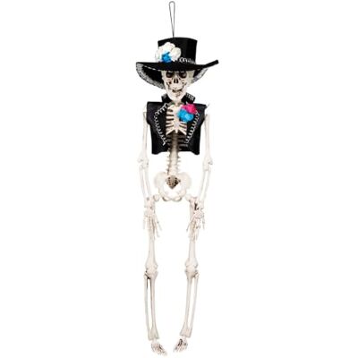 Boland Halloween Dekoration El Flaco, 40 cm Skelett Bräutigam zum Aufhängen für Karneval und Horror Mottoparty, Dia de los Muertos Boland Halloween Dekoration El Flaco, 40 cm Skelett Bräutigam zum Aufhängen für Karneval und Horror Mottoparty, Dia de los Muertos