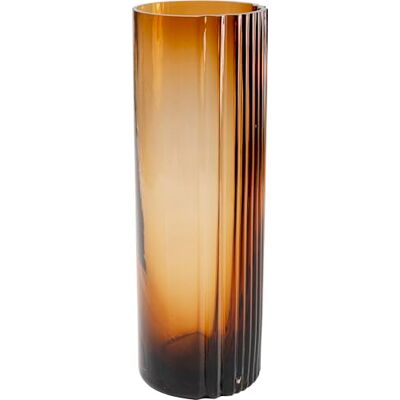 Kare Design Vase Daphne, Braun, Höhe 36cm, Blumenvase, Deko Vase, Wohnaccessoire, Wasserfest, Gemustert, Glas, Wohnzimmer Kare Design Vase Daphne, Braun, Höhe 36cm, Blumenvase, Deko Vase, Wohnaccessoire, Wasserfest, Gemustert, Glas, Wohnzimmer