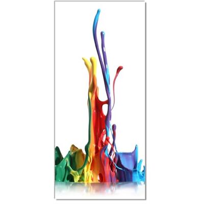 Wallario Selbstklebende Türtapete Farbklecks von Links Bunte Farben auf Abwegen Türposter 93 x 205 cm Abwischbar, rückstandsfrei zu entfernen Wallario Selbstklebende Türtapete Farbklecks von Links Bunte Farben auf Abwegen Türposter 93 x 205 cm Abwischbar, rückstandsfrei zu entfernen