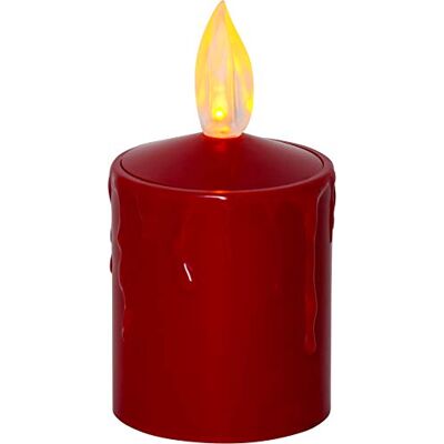 Star Trading LED-Grabkerze mit Lichtsensor, Flackernd, Rot – Elektrische Grabkerze Außen, Batteriebetrieben, ca. 11,5 x 6 cm, Bernsteinfarbene LED Star Trading LED-Grabkerze mit Lichtsensor, Flackernd, Rot – Elektrische Grabkerze Außen, Batteriebetrieben, ca. 11,5 x 6 cm, Bernsteinfarbene LED