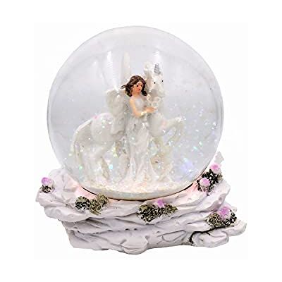 Geschenkestadl Schneekugel Einhorn mit (Elfe Steht) Geschenkestadl Schneekugel Einhorn mit (Elfe Steht)