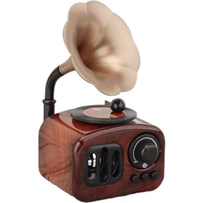KyShaHo Klassischer Phonograph Musikbox Musikfunktion Aufziehen Retro Dekorative Tischuhr mit Musikfunktion; Aufziehen, klare Melodien und sanfte Rotation schaffen gemütliche Nostalgie im Büro KyShaHo Klassischer Phonograph Musikbox Musikfunktion Aufziehen Retro Dekorative Tischuhr mit Musikfunktion; Aufziehen, klare Melodien und sanfte Rotation schaffen gemütliche Nostalgie im Büro