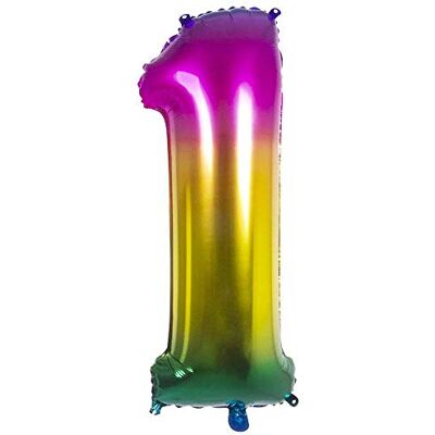 Boland Folienballon Zahl, Größe 86 cm, Regenbogenfarben, Zahlenballon, Nummer, Ballon, Helium, Geburtstag, Jubiläum, Jubiläumsjahr, Lebensjahr, Überraschungsparty, Dekoration Boland Folienballon Zahl, Größe 86 cm, Regenbogenfarben, Zahlenballon, Nummer, Ballon, Helium, Geburtstag, Jubiläum, Jubiläumsjahr, Lebensjahr, Überraschungsparty, Dekoration