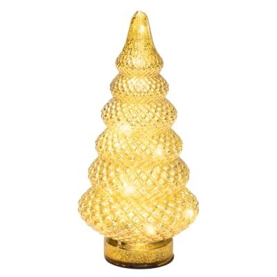 Lumineo Micro LED Glasbaum 25,5cm Dekofigur mit Timer warmweiß Batteriebetriebene Weihnachtsdeko Leuchtender Deko Baum aus Glas Tischdekoration für Advent und Winterzeit Lumineo Micro LED Glasbaum 25,5cm Dekofigur mit Timer warmweiß Batteriebetriebene Weihnachtsdeko Leuchtender Deko Baum aus Glas Tischdekoration für Advent und Winterzeit