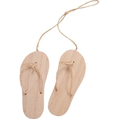 VBS Holz Anhänger Flip Flops 12.5x15 cm Jute geschliffen unbemalt VBS Holz Anhänger Flip Flops 12.5x15 cm Jute geschliffen unbemalt