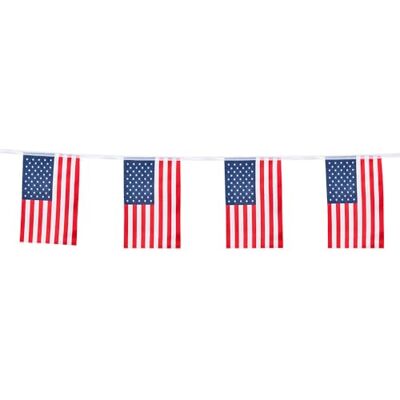 Boland 44951 Flagge USA, Girlande, Länge 4 m, Dekoration, Fasching, Themenparty, Mottoparty Boland 44951 Flagge USA, Girlande, Länge 4 m, Dekoration, Fasching, Themenparty, Mottoparty