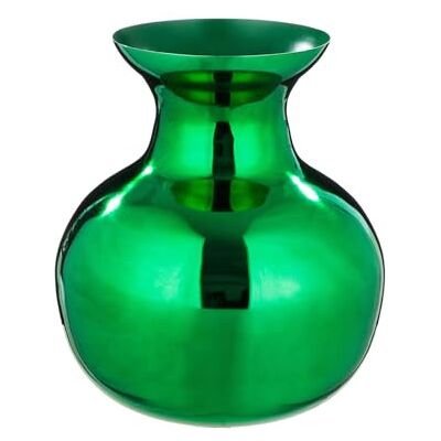 GILDE Vase Kyoto aus Eisen bauchig glänzend grün Höhe 29cm x Ø 25cm wasserdichte Blumenvase GILDE Vase Kyoto aus Eisen bauchig glänzend grün Höhe 29cm x Ø 25cm wasserdichte Blumenvase