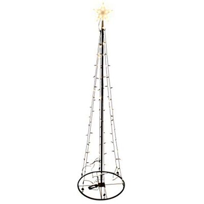 Spetebo LED Lichterbaum mit Stern Höhe 180 cm / 106 Lichter warmweiß LED Weihnachtsbaum beleuchtet Deko Baum Tannenbaum Außen (180 cm) Spetebo LED Lichterbaum mit Stern Höhe 180 cm / 106 Lichter warmweiß LED Weihnachtsbaum beleuchtet Deko Baum Tannenbaum Außen (180 cm)