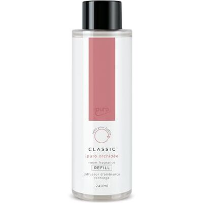 Ipuro Classic Raumduft Nachfüllflasche ORCHIDÉE 240ml Raumerfrischer fruchtigen Noten, sizilianischer Limone, Pfirsich, Veilchen & Maiglöckchen Duft Nachfüller für Diffuser + Stäbchen Ipuro Classic Raumduft Nachfüllflasche ORCHIDÉE 240ml Raumerfrischer fruchtigen Noten, sizilianischer Limone, Pfirsich, Veilchen & Maiglöckchen Duft Nachfüller für Diffuser + Stäbchen