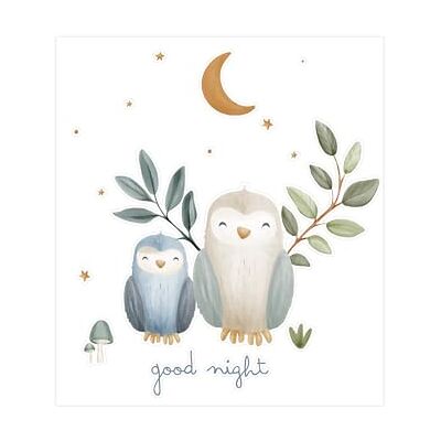 Little Dutch Wandsticker Set Forest Friends Good Night (45x40cm) 40 x 45 Little Dutch Wandsticker Set Forest Friends Good Night (45x40cm) 40 x 45