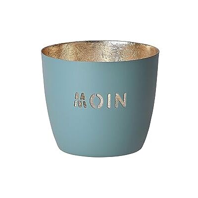 Gift Company Madras Windlicht M Moin aus Eisen in der Farbe Blau-Gold, Maße: 10cm x 10cm x 8,5cm, 1031004063 Gift Company Madras Windlicht M Moin aus Eisen in der Farbe Blau-Gold, Maße: 10cm x 10cm x 8,5cm, 1031004063