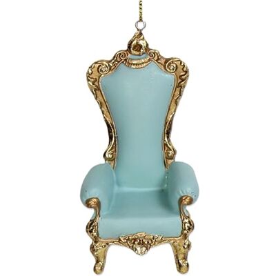 HD Collection Christbaumschmuck 9cm Keramik Barockstuhl Figur zum Aufhängen handbemalt & mit Glitzer Weihnachtsbaum Anhänger für Weihnachten Christbaumanhänger & Weihnachtsbaumschmuck Hellblau Gold HD Collection Christbaumschmuck 9cm Keramik Barockstuhl Figur zum Aufhängen handbemalt & mit Glitzer Weihnachtsbaum Anhänger für Weihnachten Christbaumanhänger & Weihnachtsbaumschmuck Hellblau Gold
