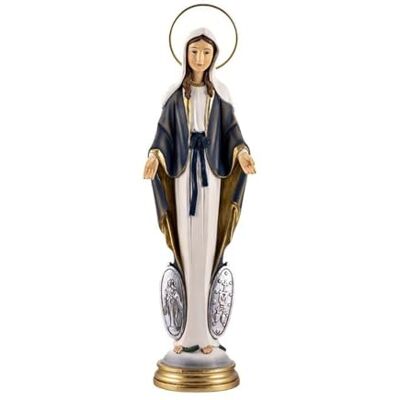 Inmaculada Romero IR Figur der Wundertätigen Jungfrau 30 cm. Skulptur Seite Medaillen Harz Inmaculada Romero IR Figur der Wundertätigen Jungfrau 30 cm. Skulptur Seite Medaillen Harz